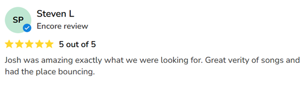 Customer review from Steven